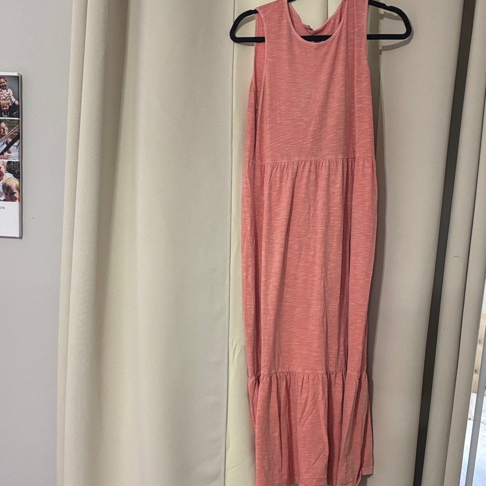 Old Navy Coral Sleeveless Maxi Dress